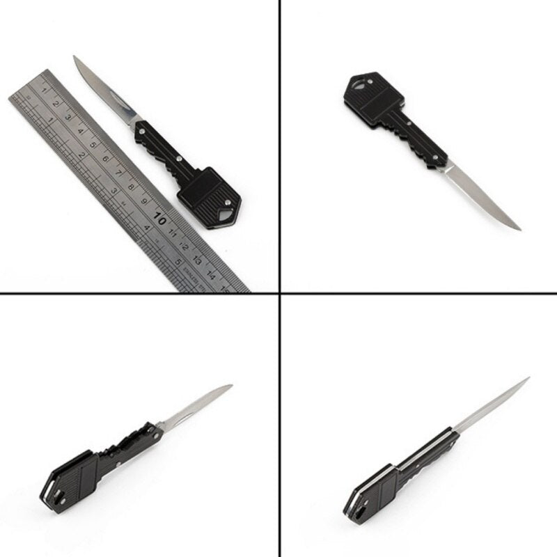 Mini Key Knife Letter Camp Outdoor Keyring Ring Keychain Fold Open Opener Pocket Package Survive gadget Multi Tool Blade Box kit