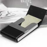 Double Open ID Credit Card Holder PU Leather Card Wallet Case Bank Card Business Style Case for Men Bussiness Cards Dropship