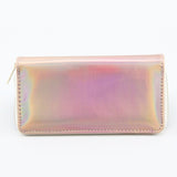 New Fashion Laser Zipper Long Wallet Women Leather Money Pouch Coin Phone Card Passport Holder Clutch Wallets Female Purses