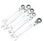Ratchet Combination Metric Wrench Set Fine Tooth Gear Ring Torque And Socket Wrench Set Nut Tools For Repair A Set Of Wrench