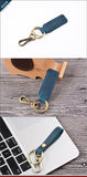 Mini Key Holder Real Cowhide Genuine Leather Keychain Pocket Housekeeper for Car Keys Organizer Clip Ring Handmade Accessories