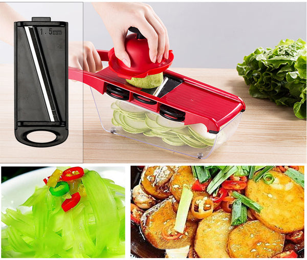 Manual Vegetable Cutter With Steel Blade Potato Peeler Carrot Grater For Vegetable Mandoline Slicer Kitchen Accessories Gadget