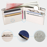 Men Wallets Fashion Solid Color Cross Pattern Open Multi Card Position Wallet Men Leather Purse Men Carteira Billetera Hombre