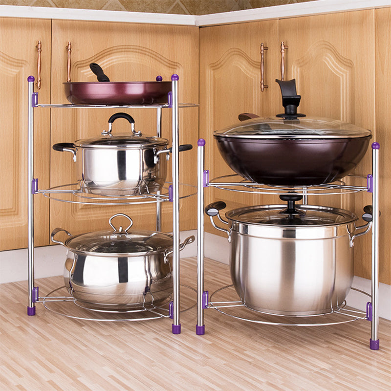 5-Layers Kitchen/Bathroom Shelf Portable Space Saving Basin Pot Combinatorial Storage Racks Durable Sundry Organizer Holders