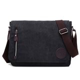 Canvas Leather Crossbody Bag Men Military Army Vintage Bags Shoulder Bag Casual Travel school Bags For Teenagers sac a dos bolsa