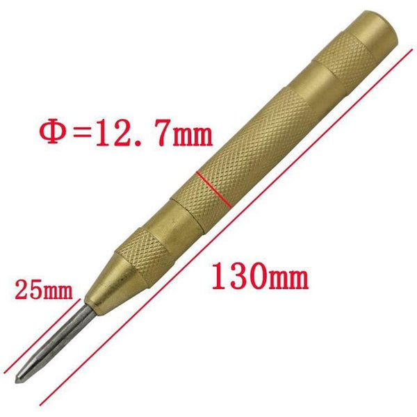Automatic Centre Punch 5'' Automatic Center Pin Punch Strike Spring Loaded Marking Starting Holes Tool Chisel Steel