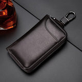 Genuine Leather Wallet Keychain Holder Pouch Purse Key Organizer Cover Bag Fashion Men Key Holder Car Key Case housekeeper