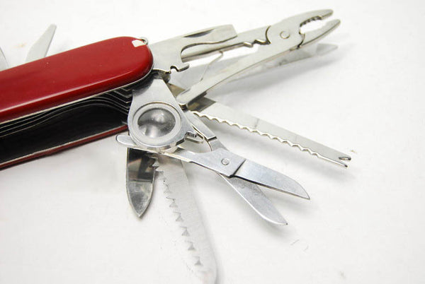 Multi-Functional Swiss 91mm Folding Knife Stainless Steel Multi Tool Army Knives Pocket Hunting Outdoor Camping Survival Knife