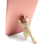Diy Cat Sucker Animal Phone Bracket Support posture home decor miniature fairy garden decoration accessories modern figurine toy