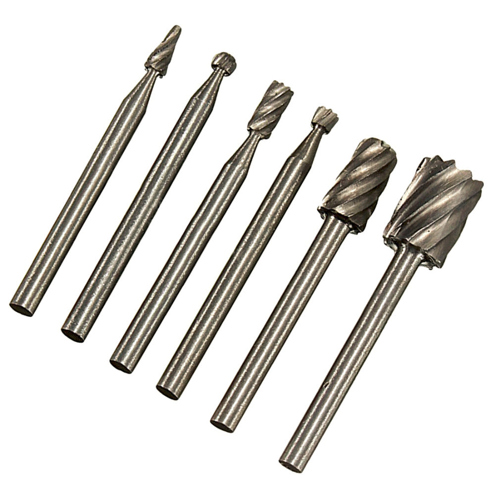 6pcs Dremel Rotary Tools Mini Drill Bit Set Cutting HSS Routing Router Grinding Bits Milling Cutters for Wood Carving Tool Secondary image
