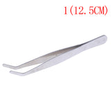1PC Hot New Stainless Multifuctional Steel Elbow Tweezers Aquarium Clear Clip Tool Medical Repair Tools 12.5/14/16/18/20/25/30cm