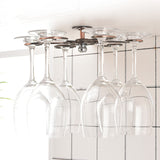 Stainless Steel Wine Rack Round Wine Glass Rack High Glass Rack Cabinet Wall Hanging Storage Box Wine Cabinet Decoration