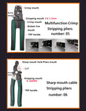 Wire Stripper Decrustation Pliers Multi tool Repair Tool Pliers Cable Wire Stripping Pliers Crimping Tool Pliers Combination