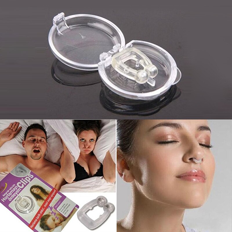 Stop Snoring Anti Snore Nose Clip Apnea Guard Care Tray Sleeping Aid Eliminate or Relieved Snoring Health Care Main image