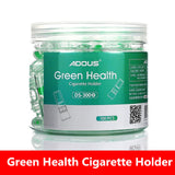 100pcs Set Disposable Smoking Filter Cigarettes Pipe Tobacco Cigarette Holder Reduce Tar Filter Mouthpiece Cleaning Container