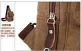 Men's Small Chest Sling Bags Travel Hiking Cross Body Messenger Shoulder Backpack Solid Men Canvas Bag Travel Bag Chestbags