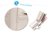 Men Wallets Fashion Solid Color Cross Pattern Open Multi Card Position Wallet Men Leather Purse Men Carteira Billetera Hombre