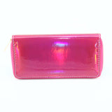 New Fashion Laser Zipper Long Wallet Women Leather Money Pouch Coin Phone Card Passport Holder Clutch Wallets Female Purses