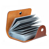 New PU Leather Function 24 Bits Card Case Business Card Holder Men Women Credit Passport Card Bag ID Passport Cover Card Wallet