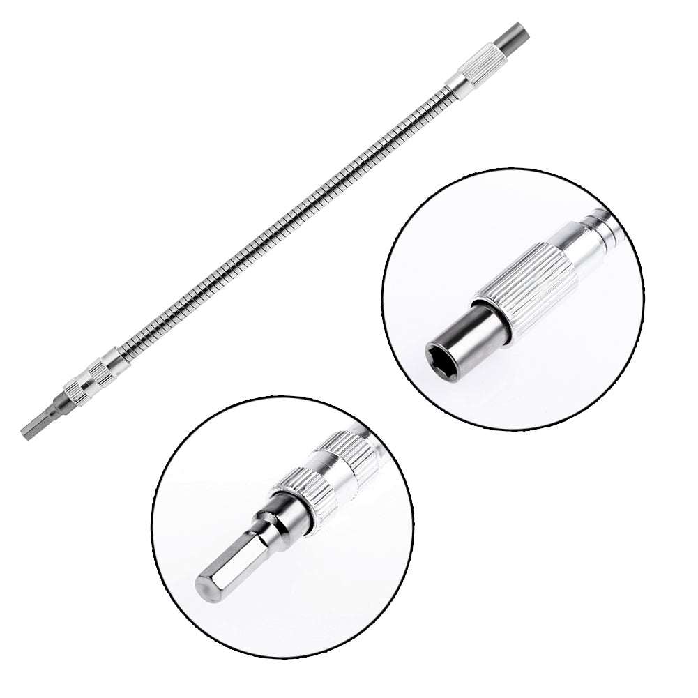 Extension Screwdriver Drill Bit 300mm Flexible Shaft Bits Holder Wide Angle Socket Driver Adapter Hex Drill Bit Holder Connector