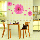 5 design small sakura flower wall stickers bedroom room pvc decal mural arts diy home decorations wall decals posters