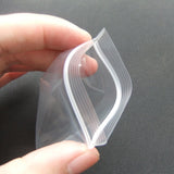 Medium thickness 100pcs/lot 12wire Various sizes clear Self Sealing Plastic packaging Bags,zip lock poly bags zipper bag