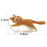 Diy Cat Sucker Animal Phone Bracket Support posture home decor miniature fairy garden decoration accessories modern figurine toy