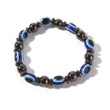 Fashion Weight Loss Round Black and Blue Stone Magnetic Therapy Bracelet Health Care Luxury Slimming Product Face Lift Tools
