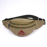 Vintage Waist Pack Men Round Belt Phone Bag Cavan Waist Bag Multiple Usage Fashion Hip Bag Travel Money Bag Belt Waist Package