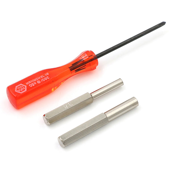 1 Set 3.8mm + 4.5mm + Triwing Security Screwdriver Bit Set For NES SNES N64 Game Boy Wii Screw Driver Repair Tools