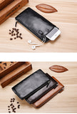 Men's Leather Wallet Classic Long Style Card Holder Male Purse Quality Zipper Large Capacity Brand Luxury Phone Wallet carteira