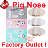 1 PC. Facial Skin Care Head Massage Clean Blackheads Remove Beauticians Pig Nose Acne Mask Stickers 3 Step Kit Black