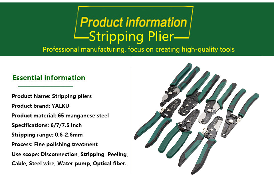 Wire Stripper Decrustation Pliers Multi tool Repair Tool Pliers Cable Wire Stripping Pliers Crimping Tool Pliers Combination