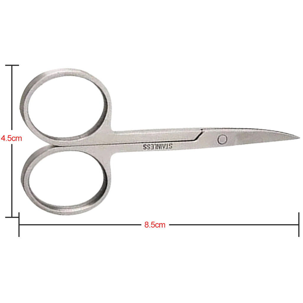Professional Nail Scissor Manicure Tool For Nails Eyebrow Nose Eyelash Cuticle Scissors Curved Pedicure Scissors