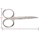 Professional Nail Scissor Manicure Tool For Nails Eyebrow Nose Eyelash Cuticle Scissors Curved Pedicure Scissors