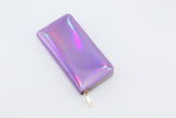 New Fashion Laser Zipper Long Wallet Women Leather Money Pouch Coin Phone Card Passport Holder Clutch Wallets Female Purses