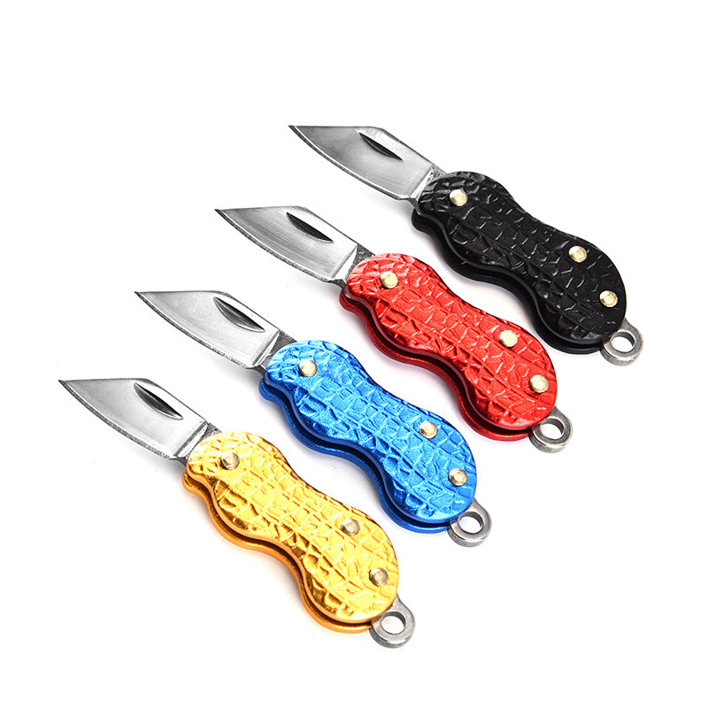 Mini Portable Knife Fold Camping Folding pocket Keychain Outdoor tool Self-defense Peanut knife EDC tool NEW
