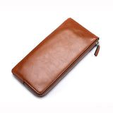 Men's Leather Wallet Classic Long Style Card Holder Male Purse Quality Zipper Large Capacity Brand Luxury Phone Wallet carteira