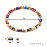 Weight Loss Magnet Anklet Colorful Stone Magnetic Therapy Bracelet Anklet Weight Loss Product Slimming Health Care jewelry