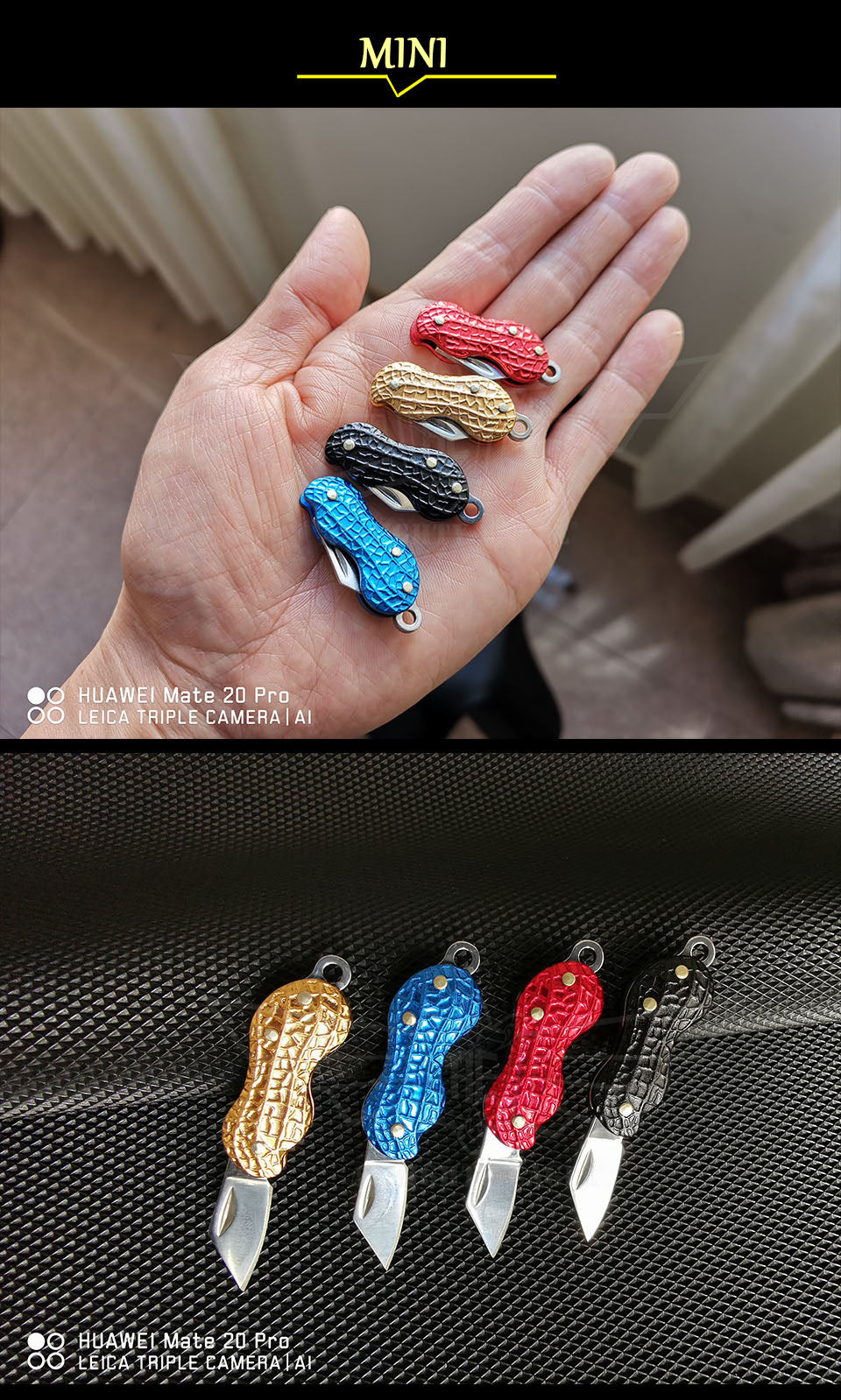 Mini Portable Knife Fold Camping Folding pocket Keychain Outdoor tool Self-defense Peanut knife EDC tool NEW