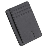 Slim Rfid Blocking Leather Wallet Credit Id Card Holder Purse Money Clip Card Case Passport Cover Business Card Holder Tarjetero