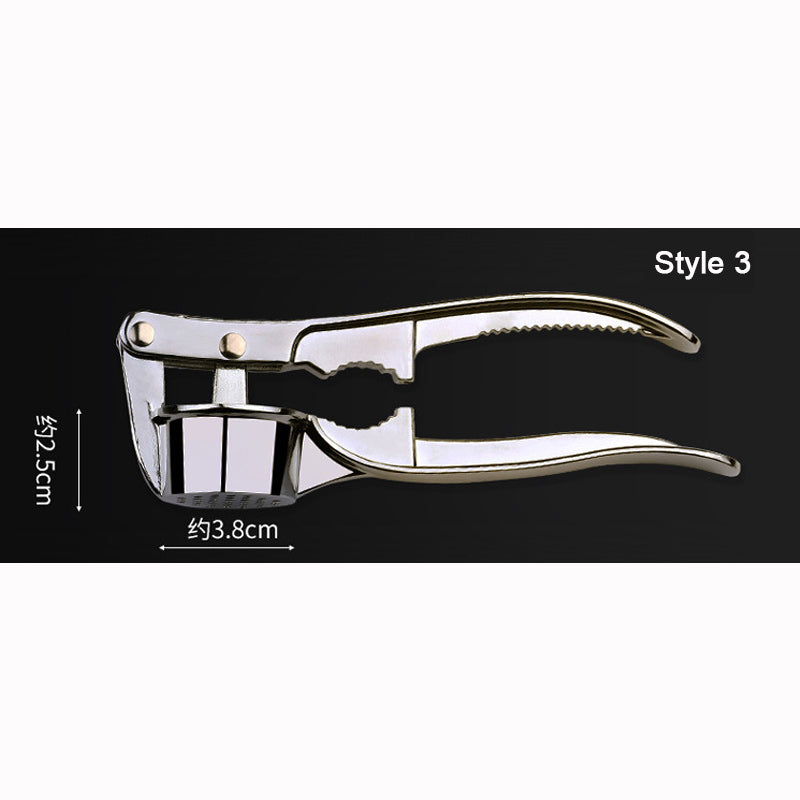 Kitchen Stainless Steel Garlic Press Crusher Home Cooking Vegetables Ginger Squeezer Masher Handheld Ginger Garlic Mincer Tools
