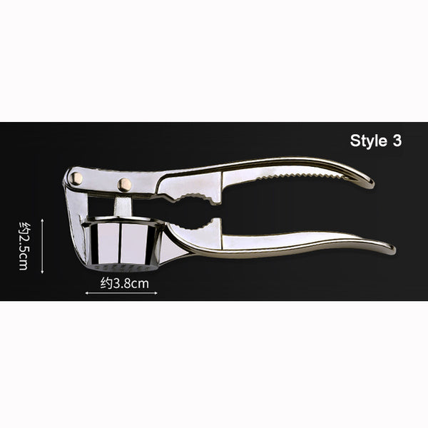 Kitchen Stainless Steel Garlic Press Crusher Home Cooking Vegetables Ginger Squeezer Masher Handheld Ginger Garlic Mincer Tools