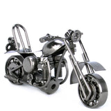 Metal Motorbike Model Motor Figurine Iron Motorcycle Model Birthday Gift Boy Toy Metal Crafts Home Desktop Decoration