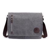 Canvas Leather Crossbody Bag Men Military Army Vintage Bags Shoulder Bag Casual Travel school Bags For Teenagers sac a dos bolsa