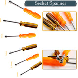 Hot 1PC 5/5.5/6/7/8/10mm Socket Wrench Screw Driver Metal Hex Nut Key Tool Screwdriver Handle Random Color