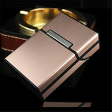Personality Creative Aluminum Smoking Cigarette Case Men Cigar Tobacco Holder Pocket cigarette Box Storage Container Man Gift