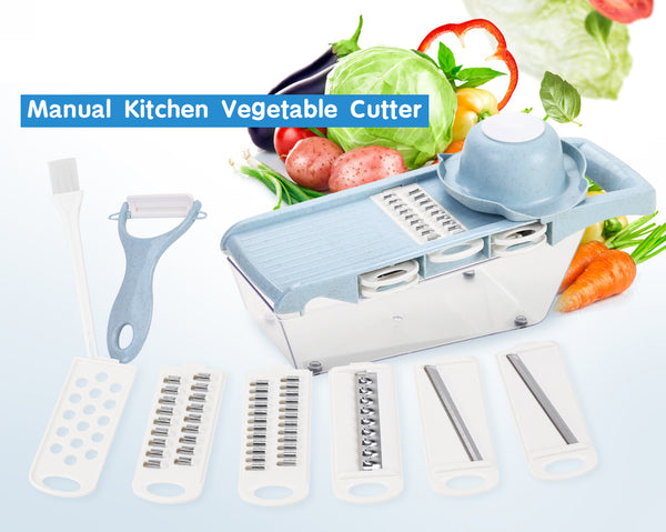Manual Vegetable Cutter Stainless Steel Blade Mandoline Slicer Cheese Grater Carrot Potato Peeler Vegetable Slicer dicer kitchen