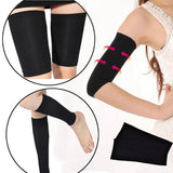 Weight Loss Calories Compression Arm Leg Shaper Sleeve Varicose Veins Support Tennis Fitness Elbow Socks Slimming Wrap 2pcs/lot