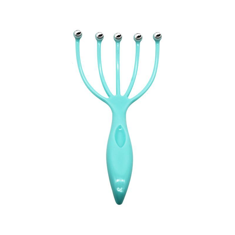 Five Finger Relax Massager Head Hair Held SPA Scalp Neck Stress Release Head Physician Steel Ball Massage Relaxation 1Pc